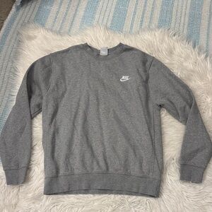 Men’s Nike Classic Gray Crewneck Sweatshirt